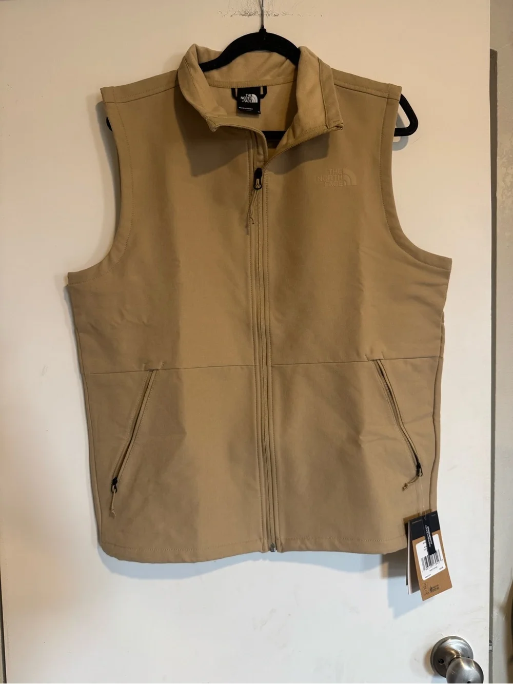 The North Face Camden Soft Shell Vest Khaki Stone Men’s M NWT